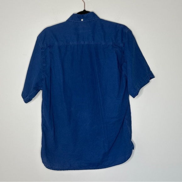 Reyn Spooner Linen Blend Short Sleeve Button Front Shirt Size Large Breathable - Picture 7 of 11
